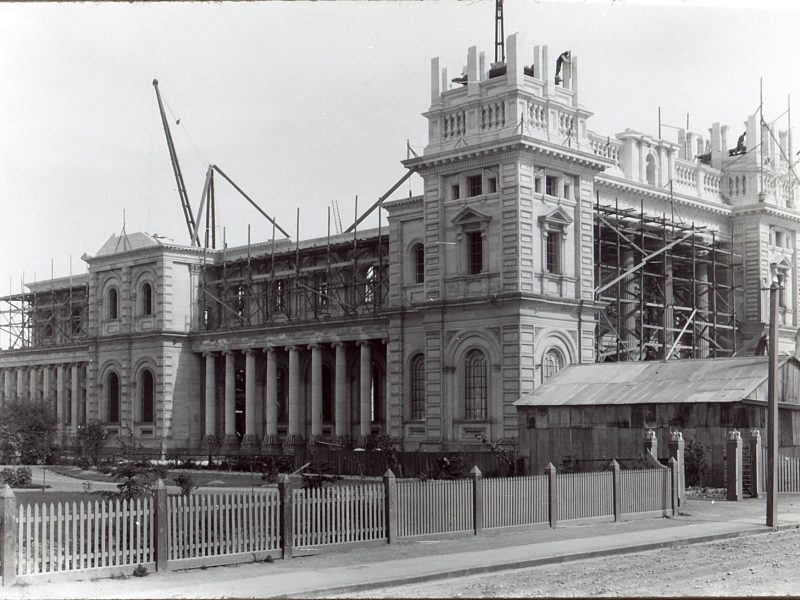 Cathedral of the Blessed Sacrament midway through building