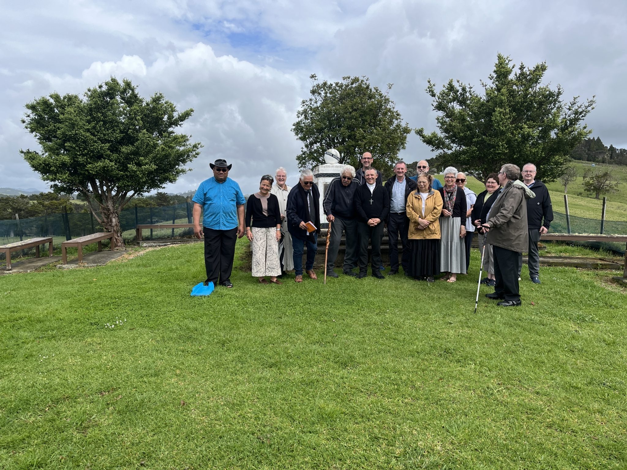 ARCCANZ 1 Members of the ARCCANZ group visit Totara Point with members of the local Catholic parish community