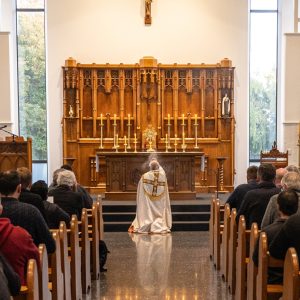 Lent Mens Breakfast Adoration Bishop Michael St Bedes