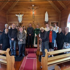 ARCCANZ 2 Visiting St Marys Motutī for Mass with a few of the local community