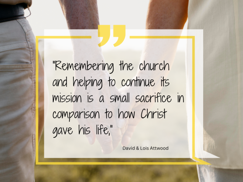 Gift quote remembering the church