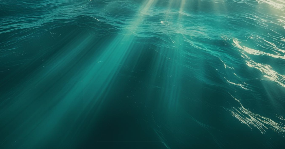 Sea Water Waves Light Deep